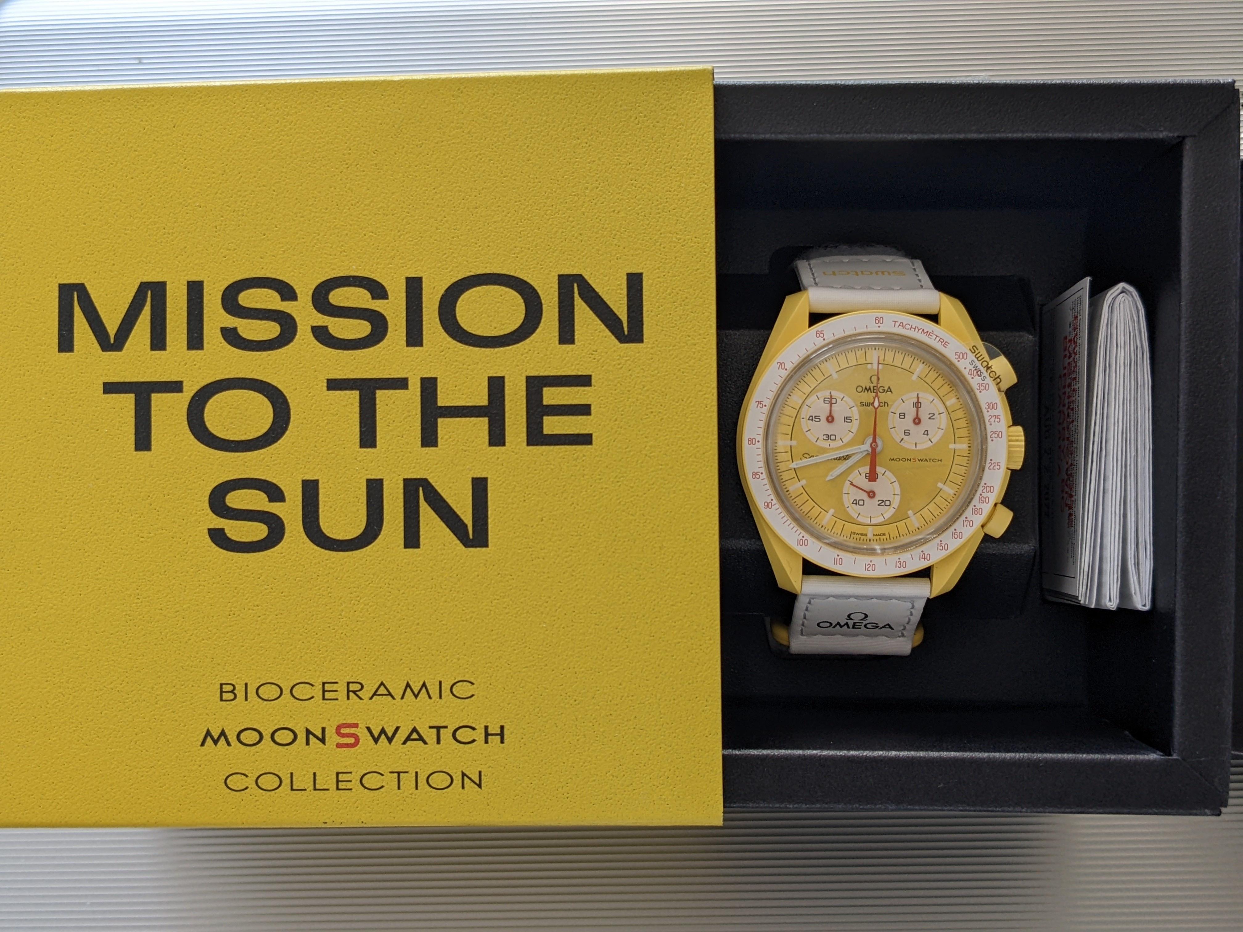 350 USD] New Swatch x Omega Moonswatch Mission to the Sun