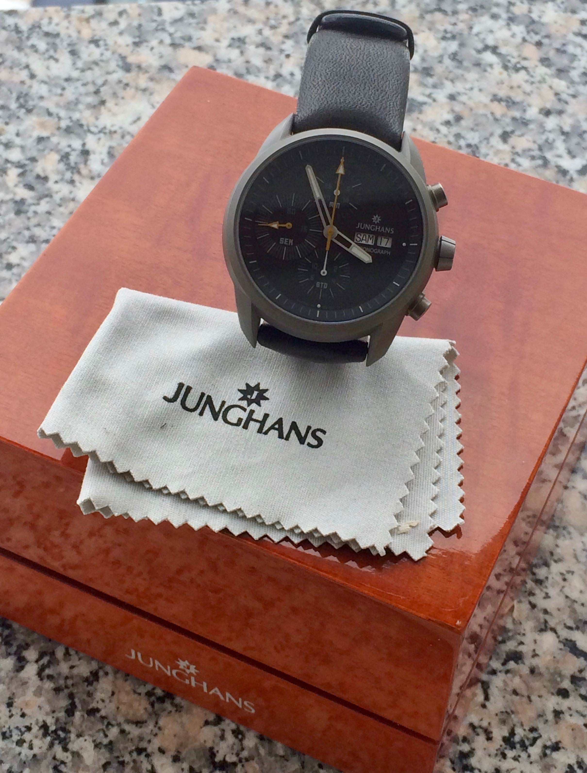 WTS Junghans Vista Titanium chronograph Valjoux 7750 almost