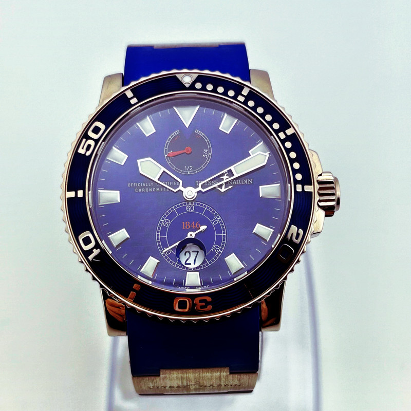 FS Ulysse Nardin Maxi Marine Diver 18k White Gold 260 32 43mm