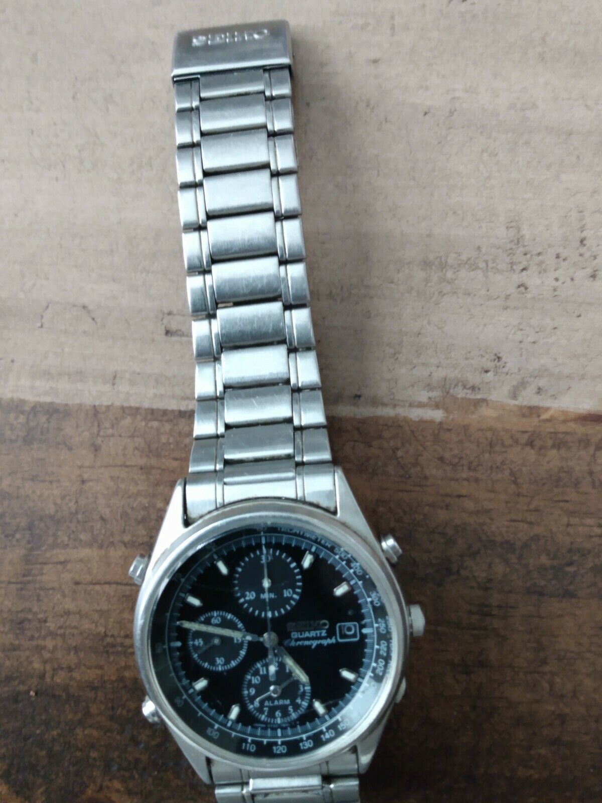 SEIKO 7T32-7B30 クロノグラフ クォーツ腕時計 アラーム 稼働品 SEIKO 7T32-7B30 クロノグラフ クォーツ腕時計 アラーム 稼働品