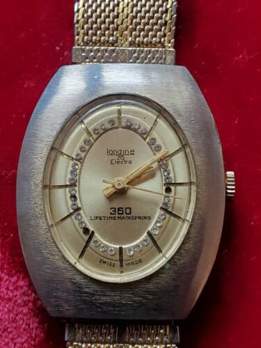 Vintage Longine 215 Electra 360 lifetime mainspring swiss made