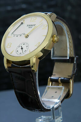 Tissot sculpture line mechanical 18k gold hot sale