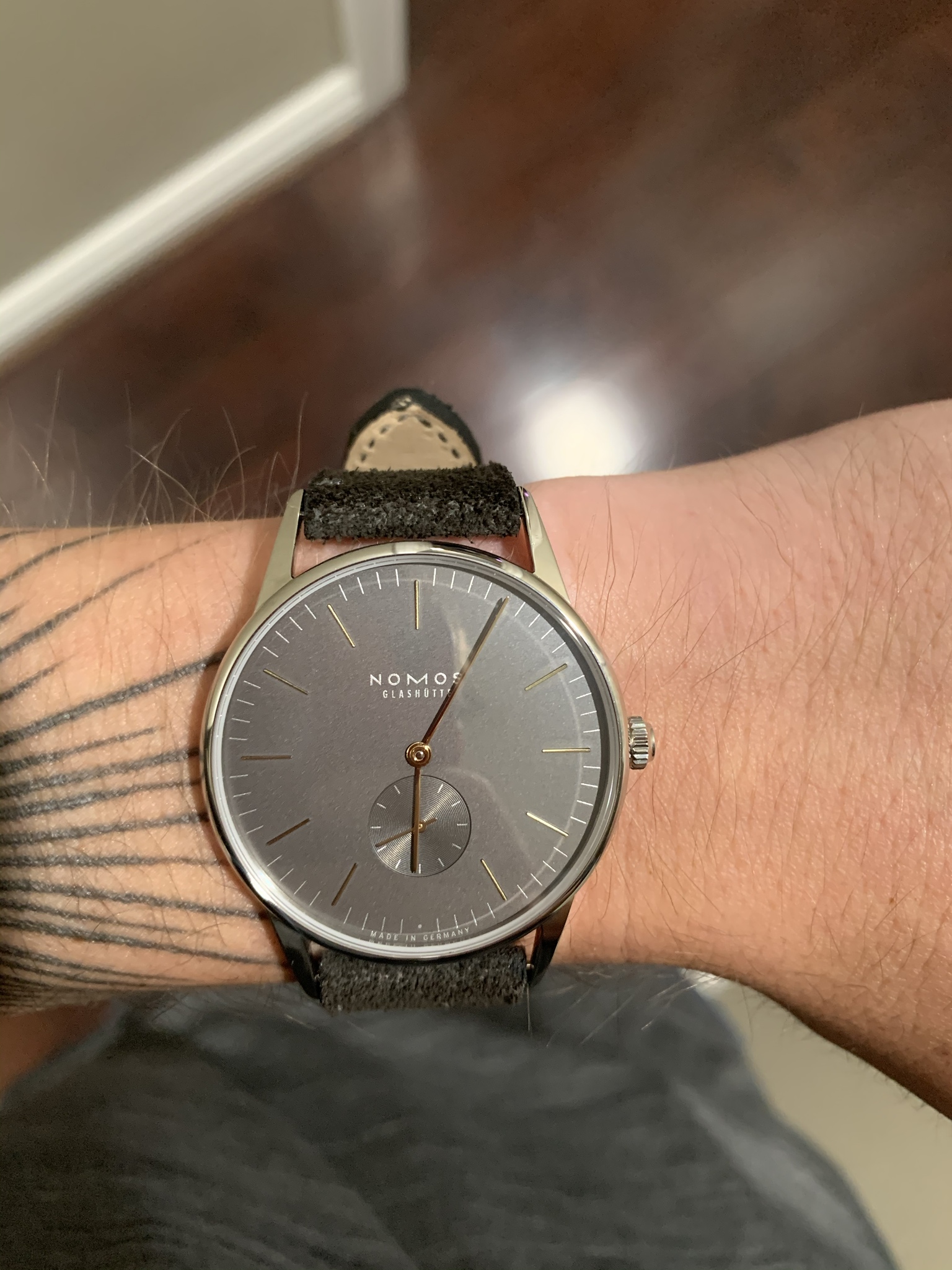 WTS] Immaculate Nomos Orion 1989 38mm November Grey w/ Gold