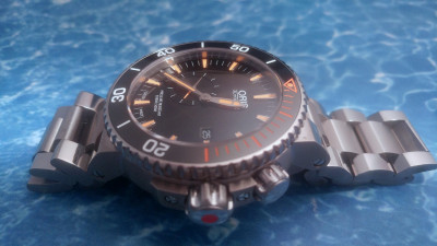 FS Oris Carlos Coste Limited Edition Titanium Diver AD warranty