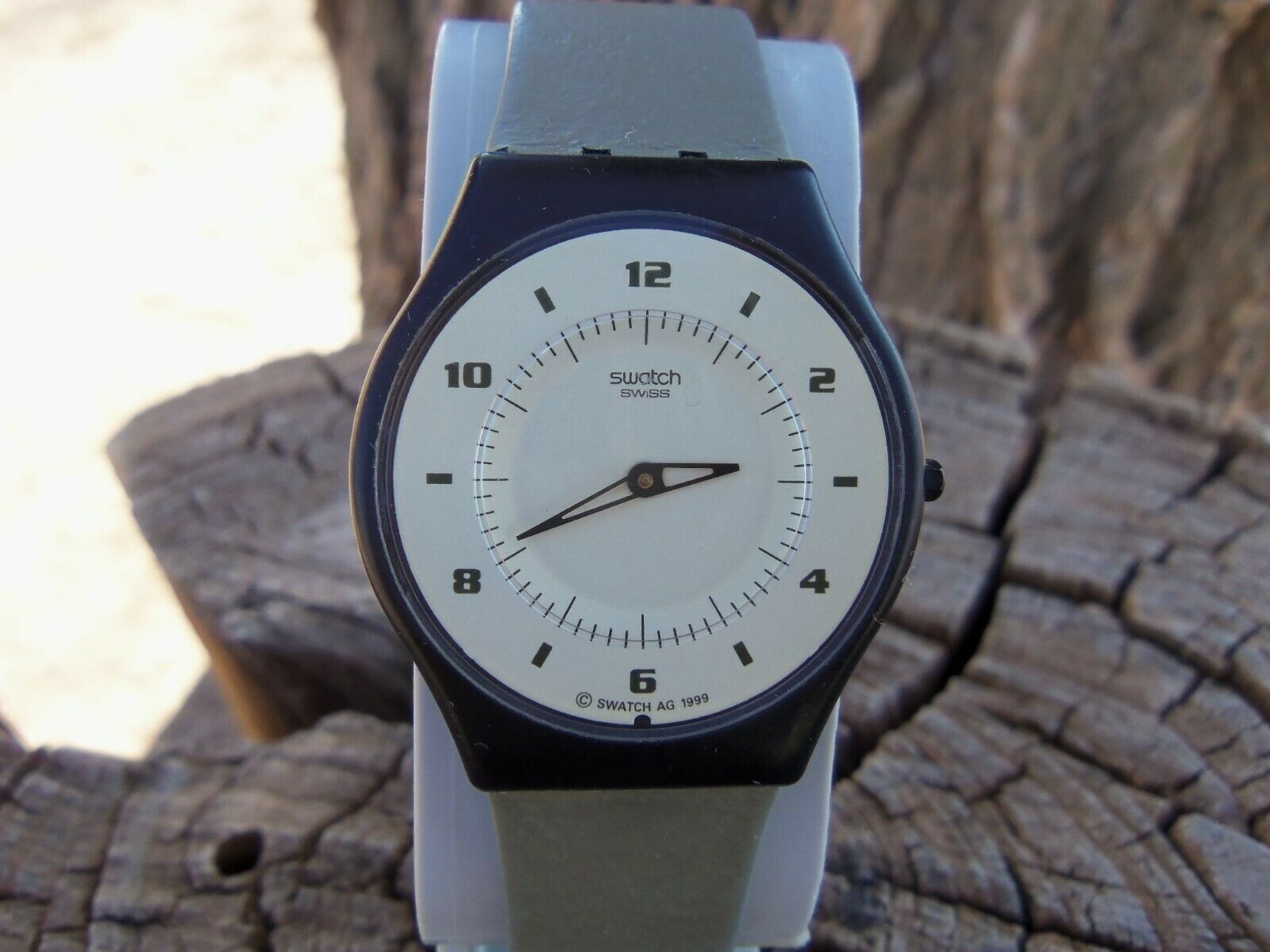 中古 ヴィンテージ Swatch Skin AG 1999 SFB107 Vintage 1999 Swatch Skin FLATTENTION Watch New Battery - Etsy