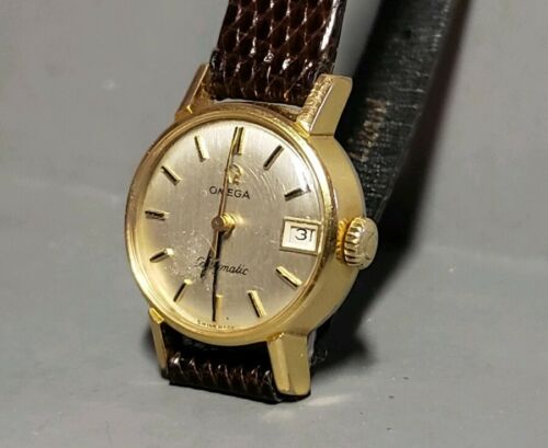 Vintage Original 1960's Omega Ladymatic Gold Plated 20 Microns