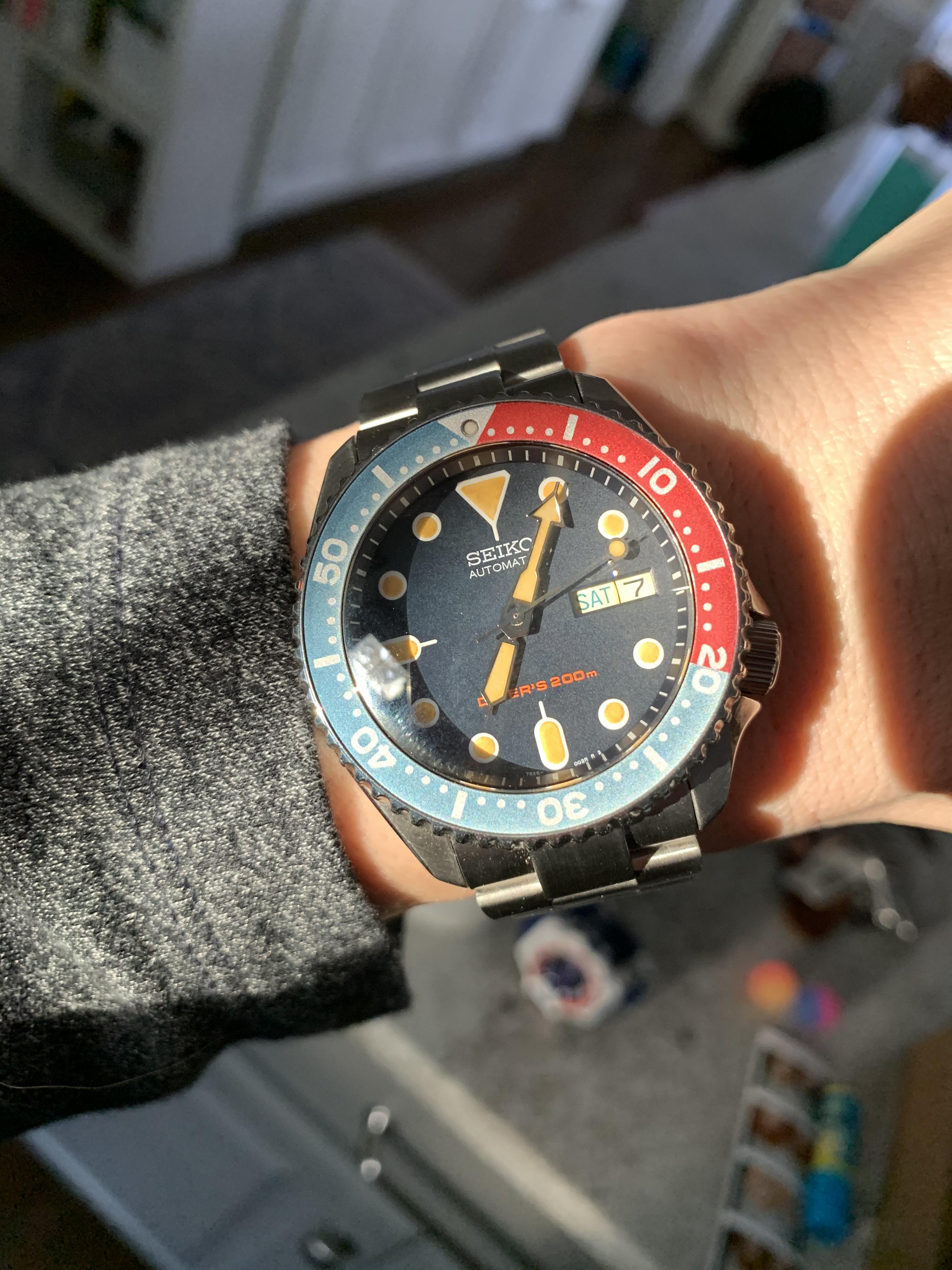 FS Seiko SKX 009 mod modded by Shadowwatchmaker with great