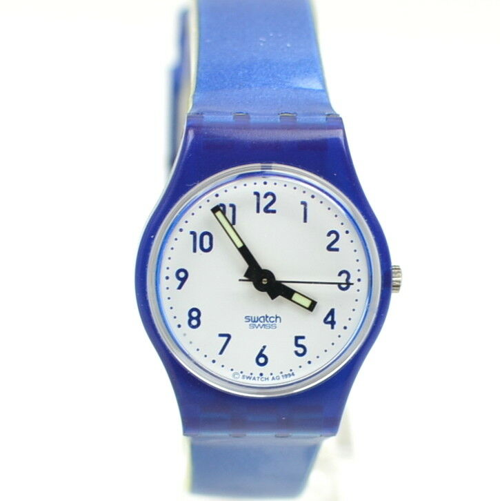 blue swatch watch ladies