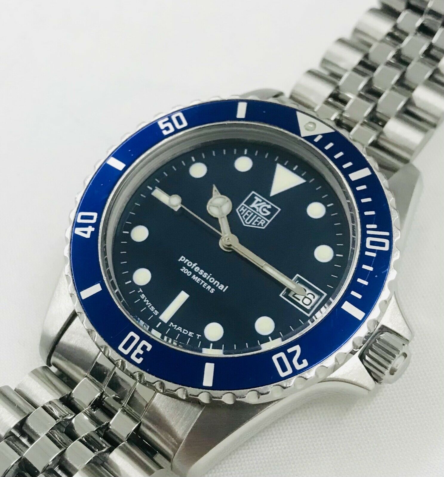 WTS]TAG Heuer Vintage Professional 1000 Diving Watch Blue 980.613N