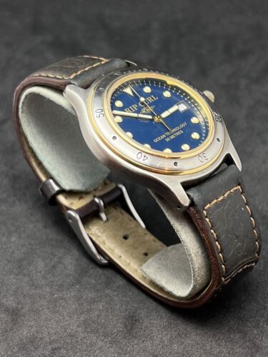 Vintage RIP CURL Ocean Technology Mens Surf Watch 38mm Steel  display picture 3