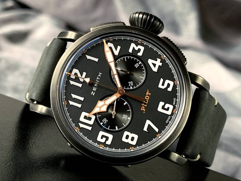 Zenith hotsell pilot 45mm