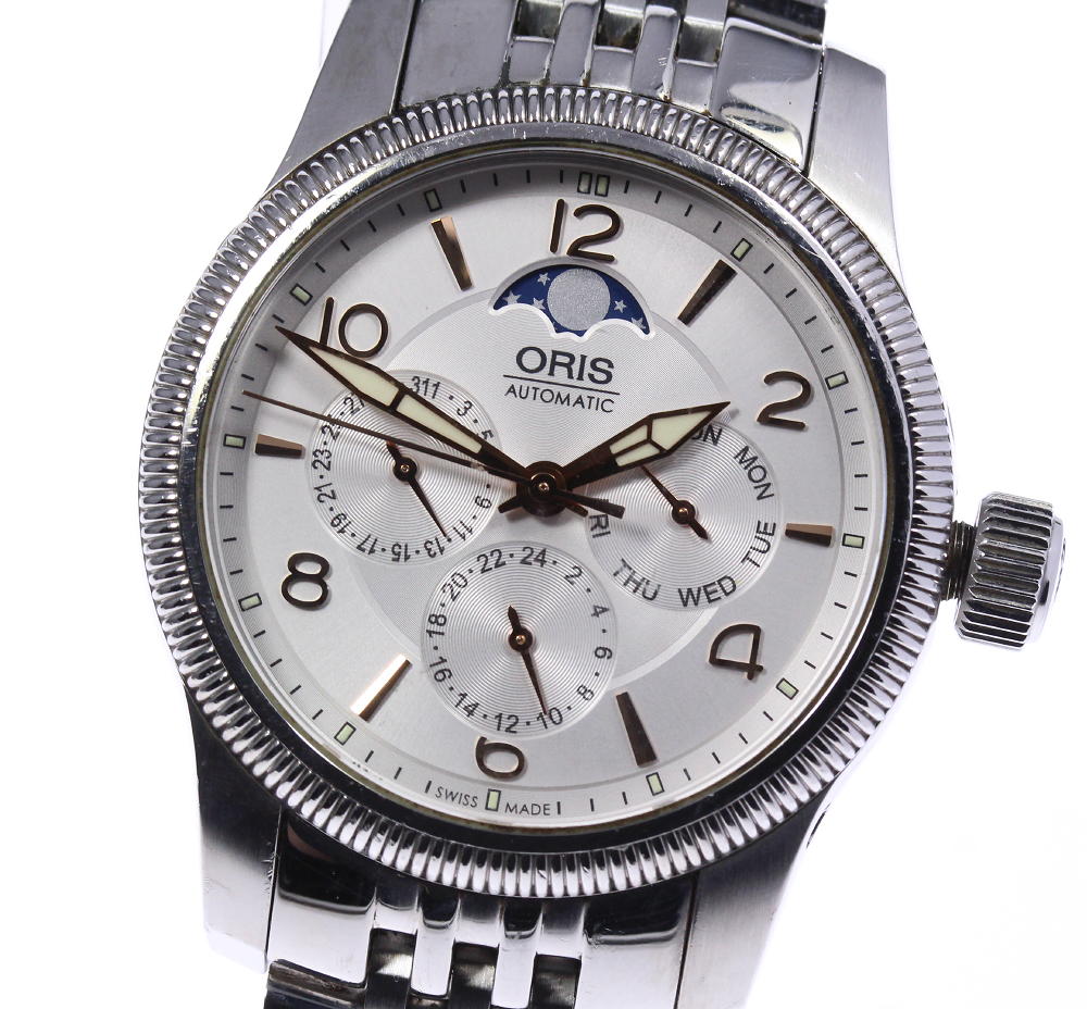 In translation ORIS Oris Big Crown Triple Calendar Moon Phase