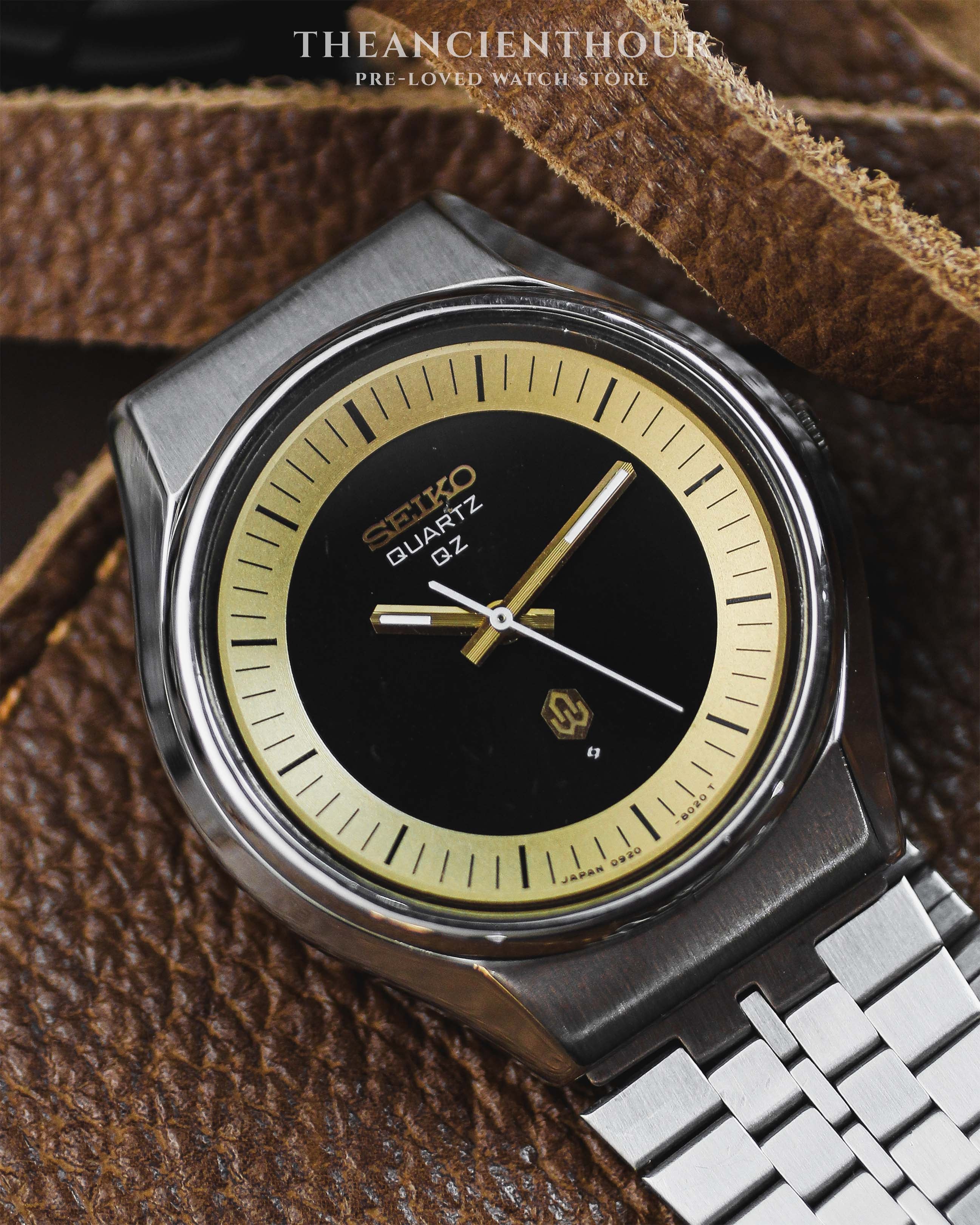 WTS] Seiko Quartz QZ 0920-8010 Black & Gold Dial - $149