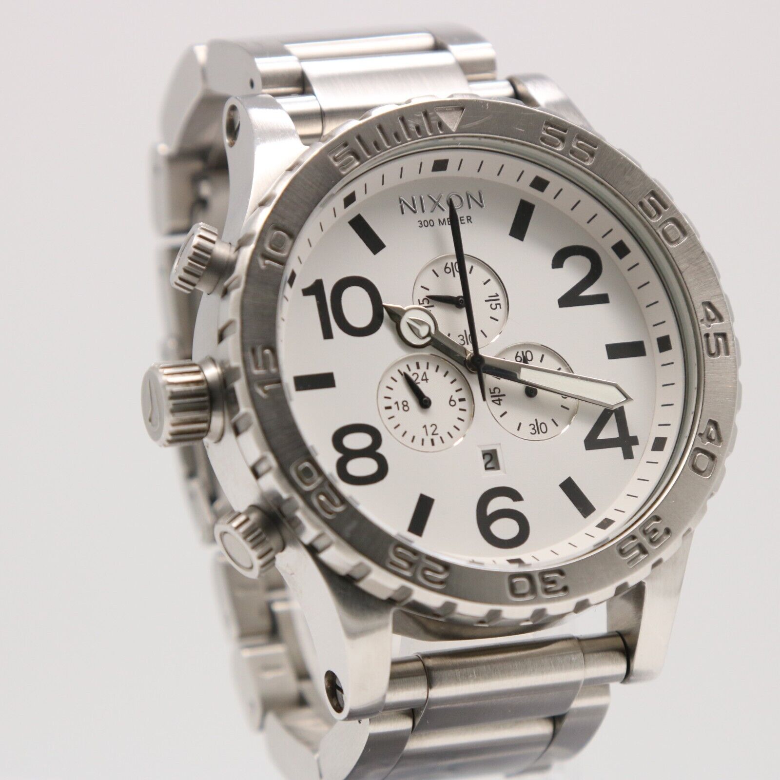 51-30 Chrono Watch | High Polish / White | White Chronograph