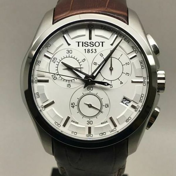 Tissot Couturier Quartz GMT T035.439.16.051.00 T0354391605100 Herrenuhr ...