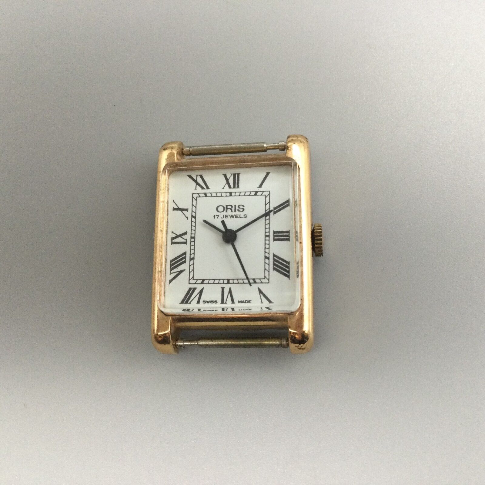 Vintage Oris Tank Watch Women Gold Tone Manual Wind Broken For