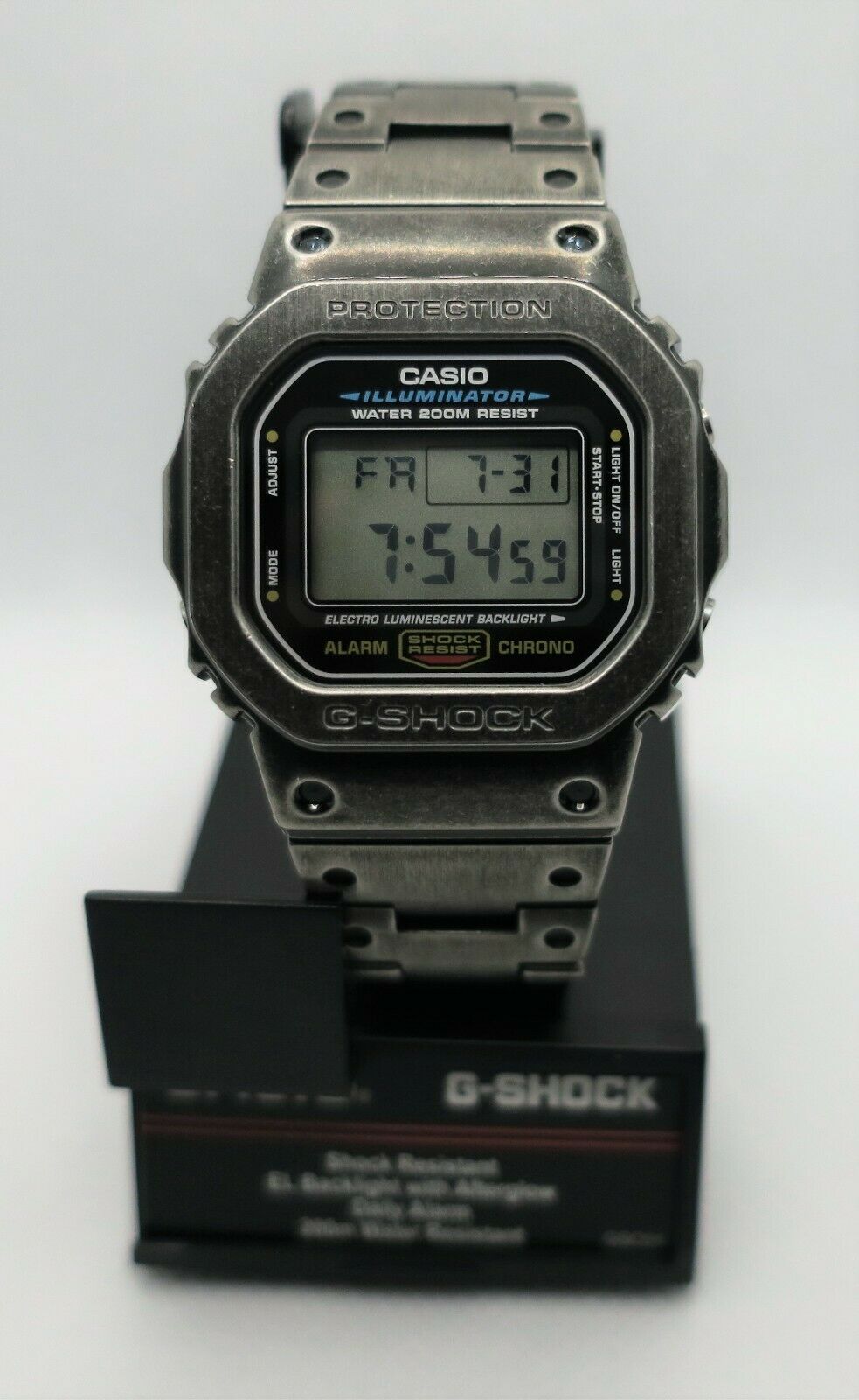 Casio G Shock Full Metal GMWB5000D 1 Aged Case With DW5600