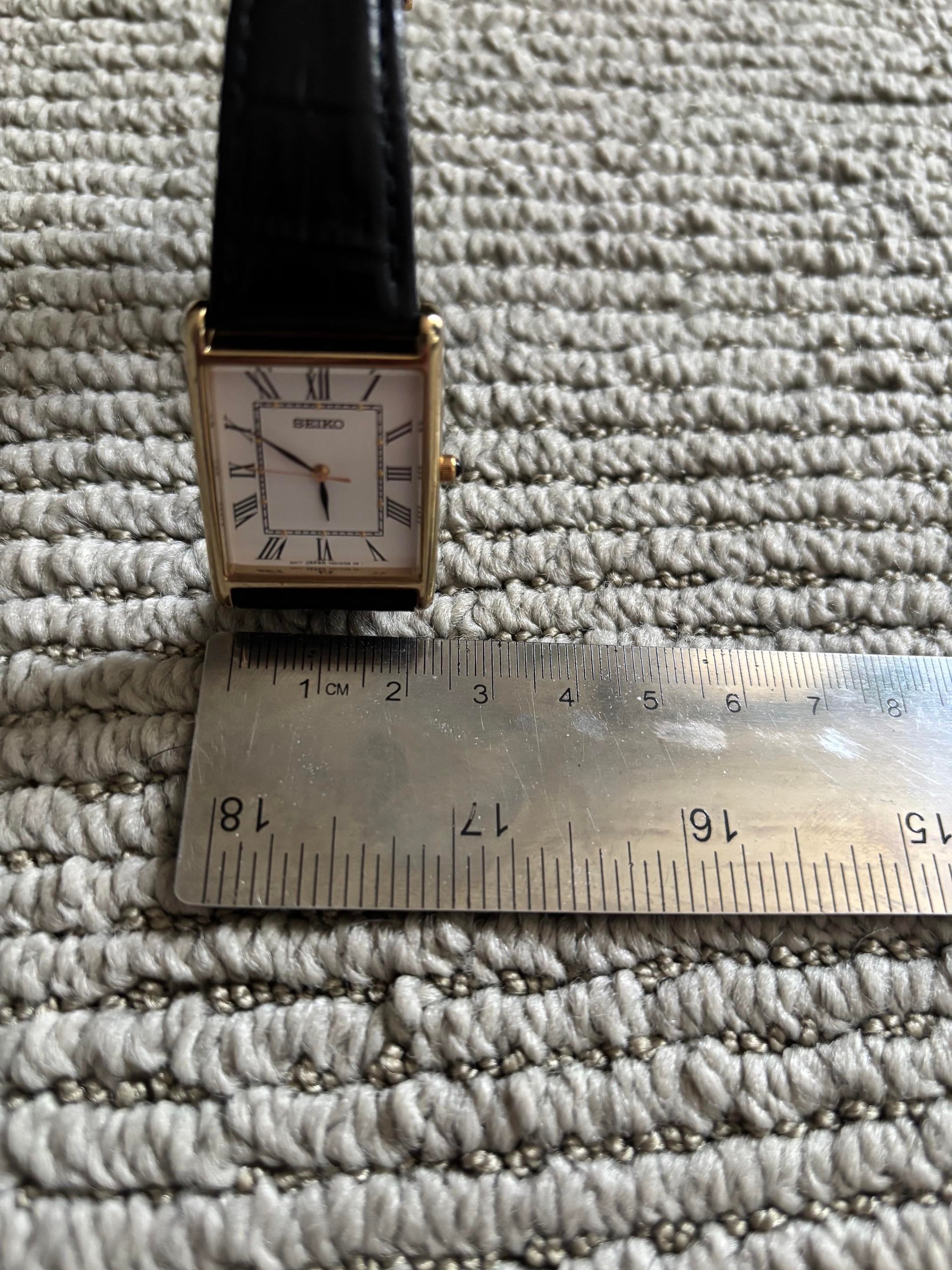 希少] VINTAGE SEIKO 5Y30-5360 TANK 1988年 Vintage Seiko 5Y30-5060
