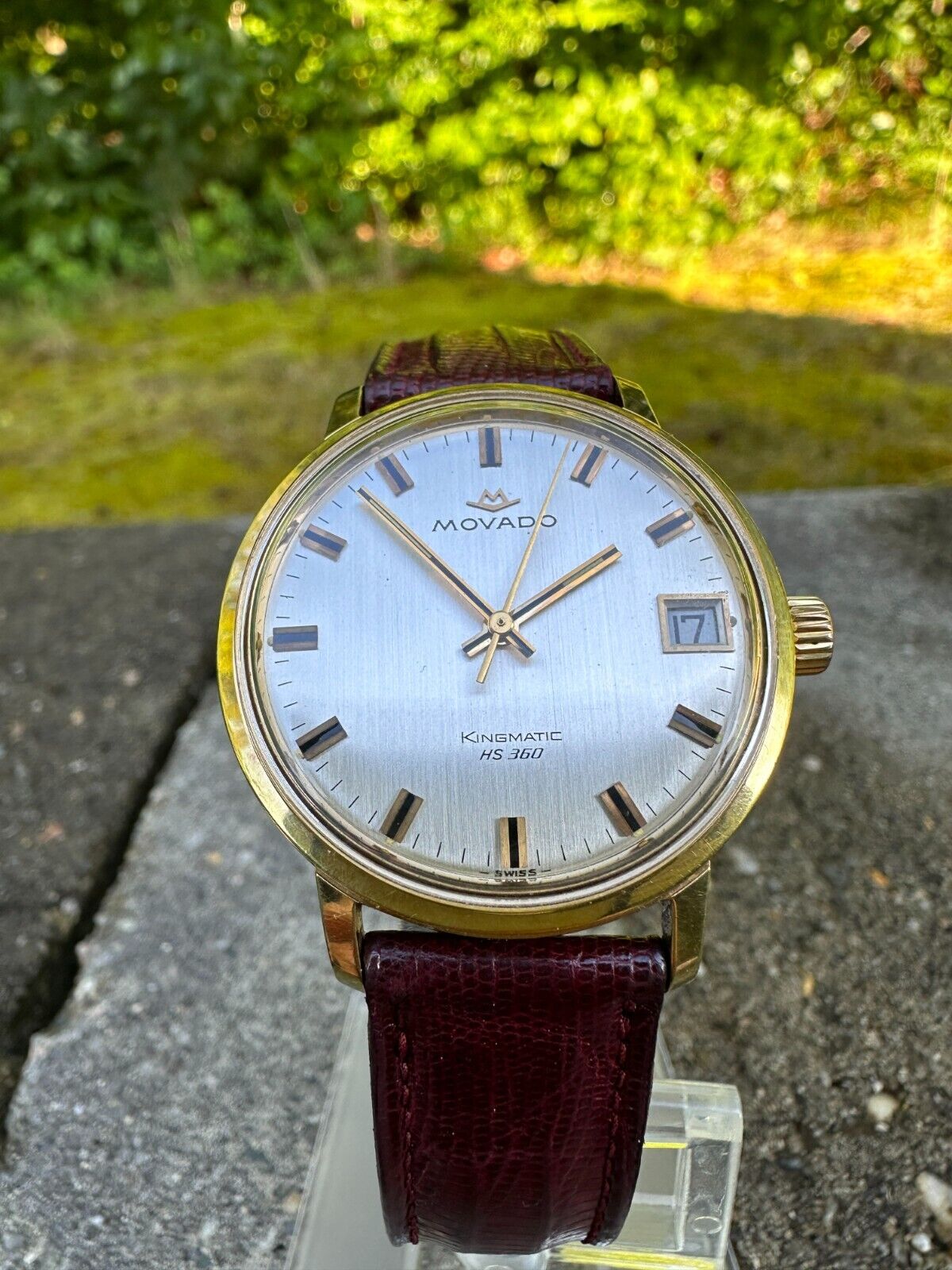 Vintage Movado Kingmatic Sub Sea HS 360 Automatic watch Gold