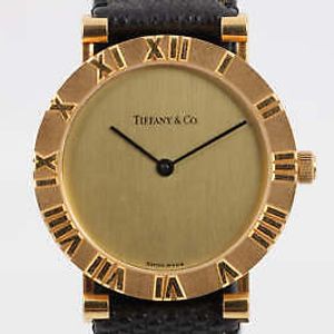 Vintage Tiffany &Co 18k gold 31mm Atlas watch Tiffany & Co. Atlas 18k Yellow Gold Watch 33mm 8.3 main image 4