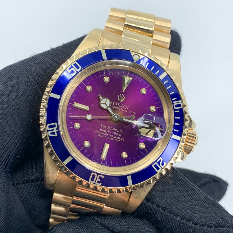 Purple submariner rolex best sale