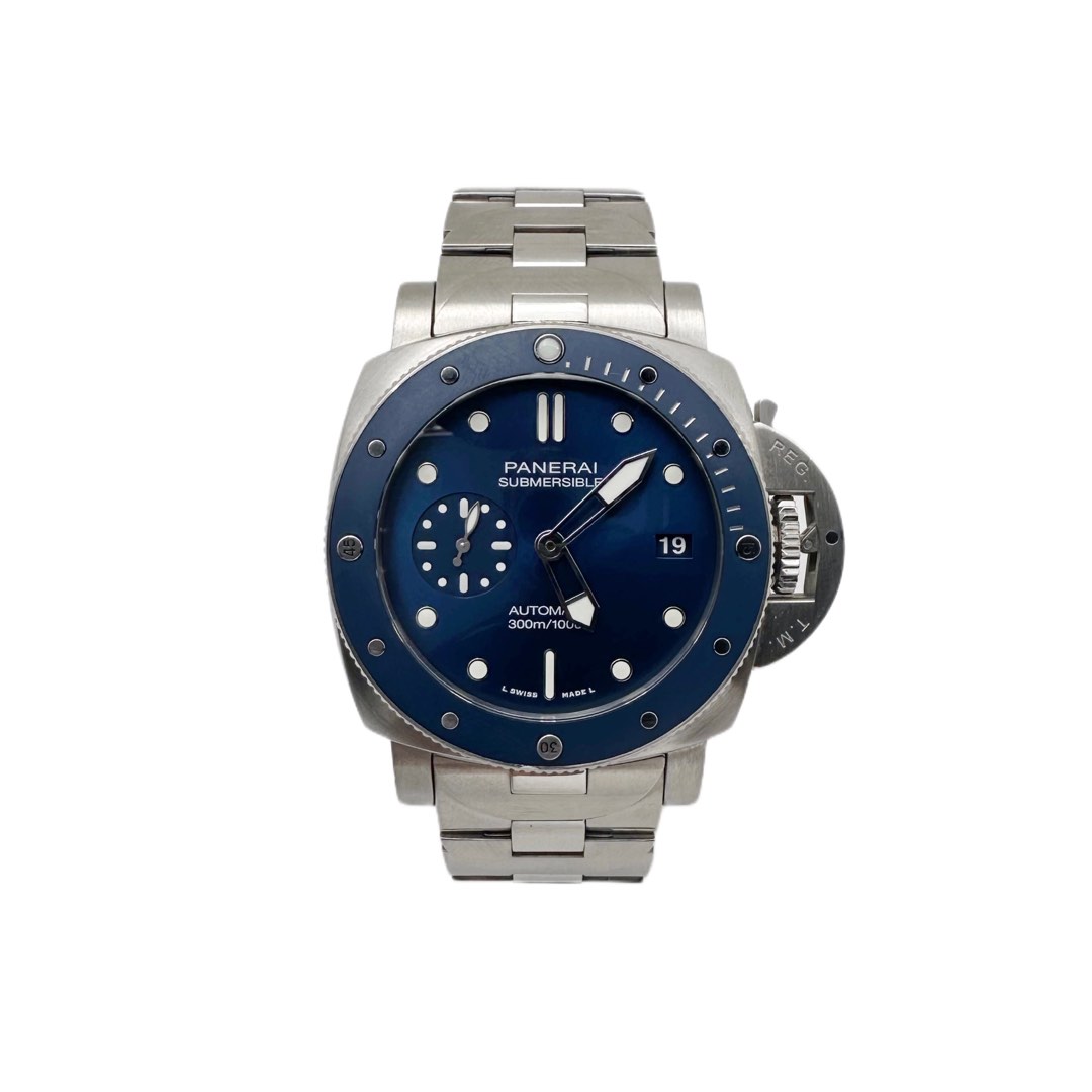 Panerai PAM01068 Pam 01068 1068 Luminor Submersible 3 Days blue