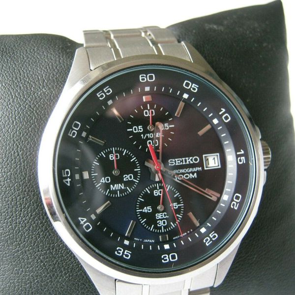 Seiko Analogue Quartz Cal. 4T57 1/10 Chronograph Wristwatch 100m |  WatchCharts