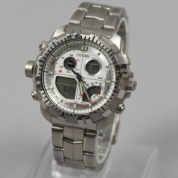 Vintage CITIZEN C720 Q02004 Promaster Stainless World Time Analog ...