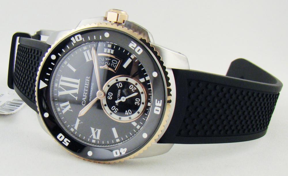 cartier calibre rubber strap