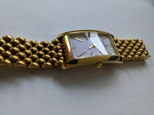 Ladies Maurice Lacroix Gold Plated Tank Quartz Watch 47812