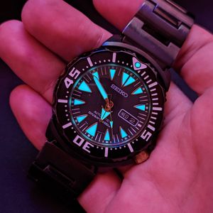 ダチョウ SEIKO monster srp583 Amazon.com: Seiko Prospex Dive Automatic Black Dial Black