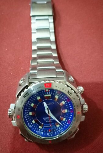 海外モデルSEIKO クォーツ パーペチャルカレンダー 6A32-00E0 QUARTZ VINTAGE Perpetual Calendar Seiko Quartz 6A32 00E0