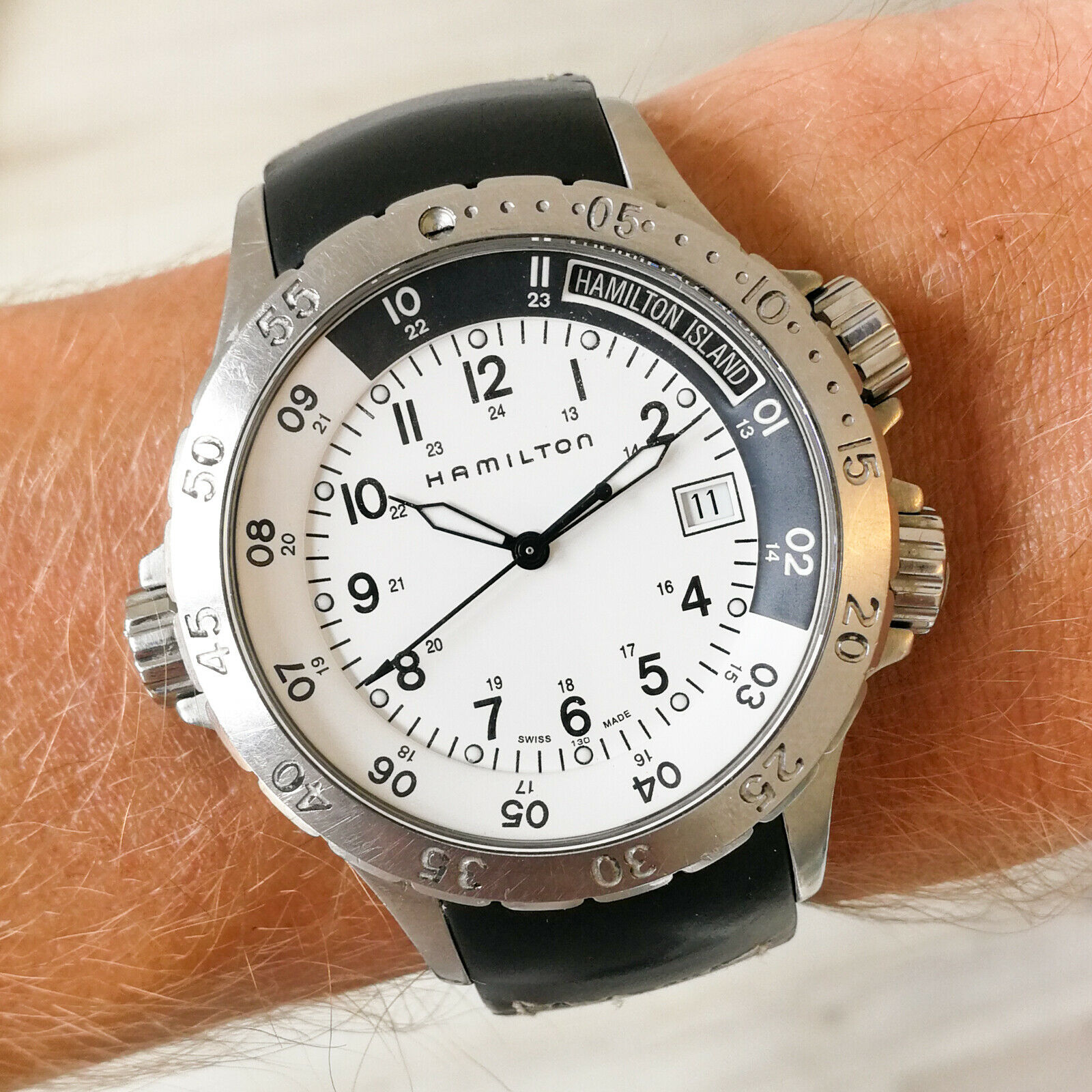 HAMILTON KHAKI NAVY SUB Diver’s H745510 Khaki Navy Khaki Scuba Auto 40 mm - Dial color:Black - H82315331