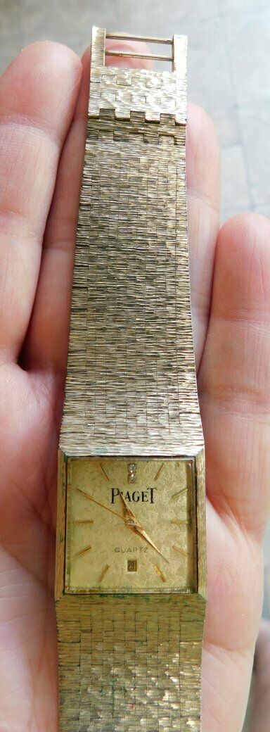 Vintage PIAGET Quartz 18K Gold Electroplated Swiss 566 Watch with