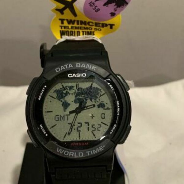 CASIO ABX-53 DATA BANK TWINCEPT DIGITAL WATCH VINTAGE | WatchCharts  Marketplace