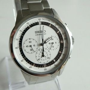 Seiko 7T11-0BH0 Quartz Chronograph Mens WristWatch - Excellent