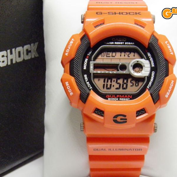 CASIO G-SHOCK G-9100R-4 GULFMAN Men in Rescue Orange [Unused item ...