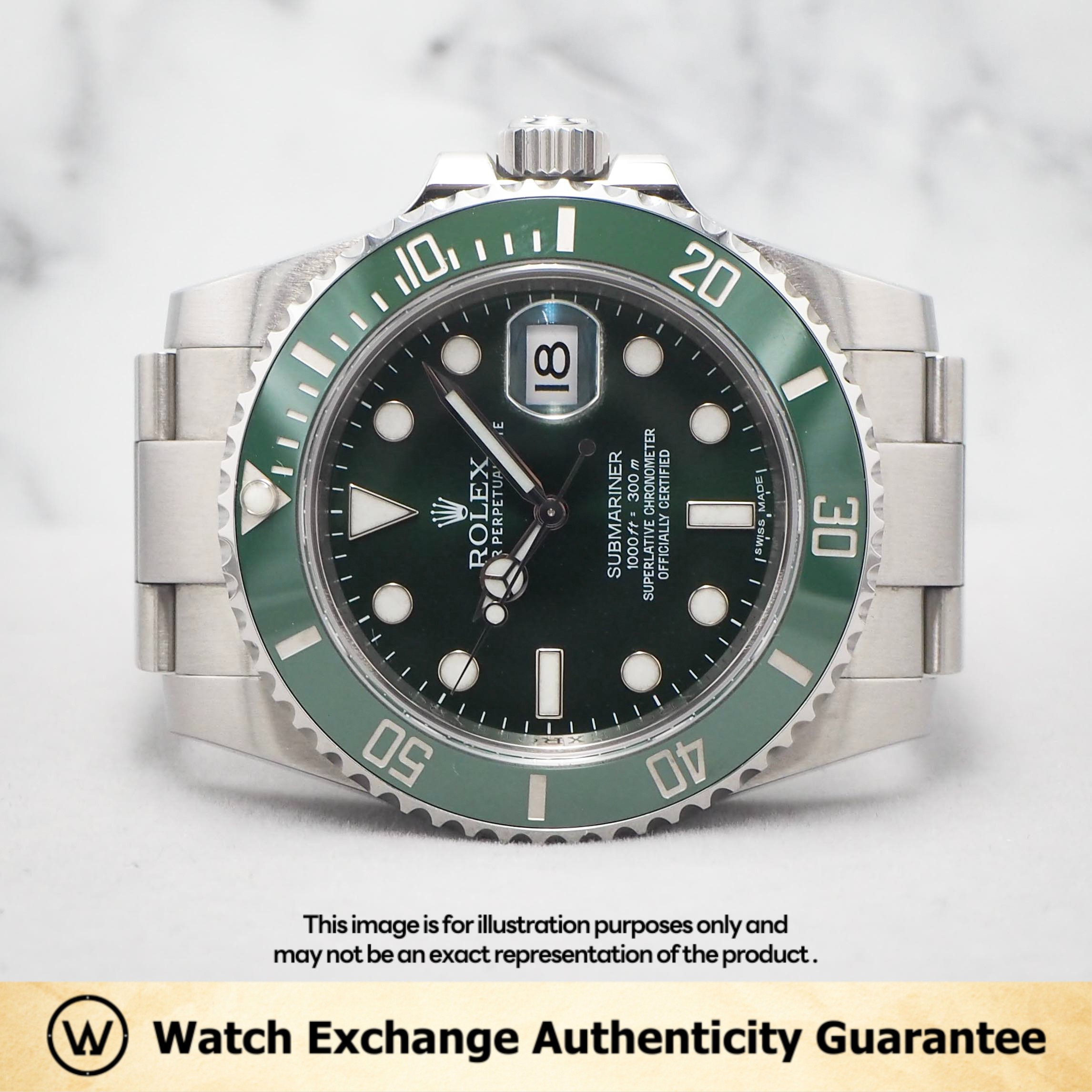 Rolex submariner green discount 2019