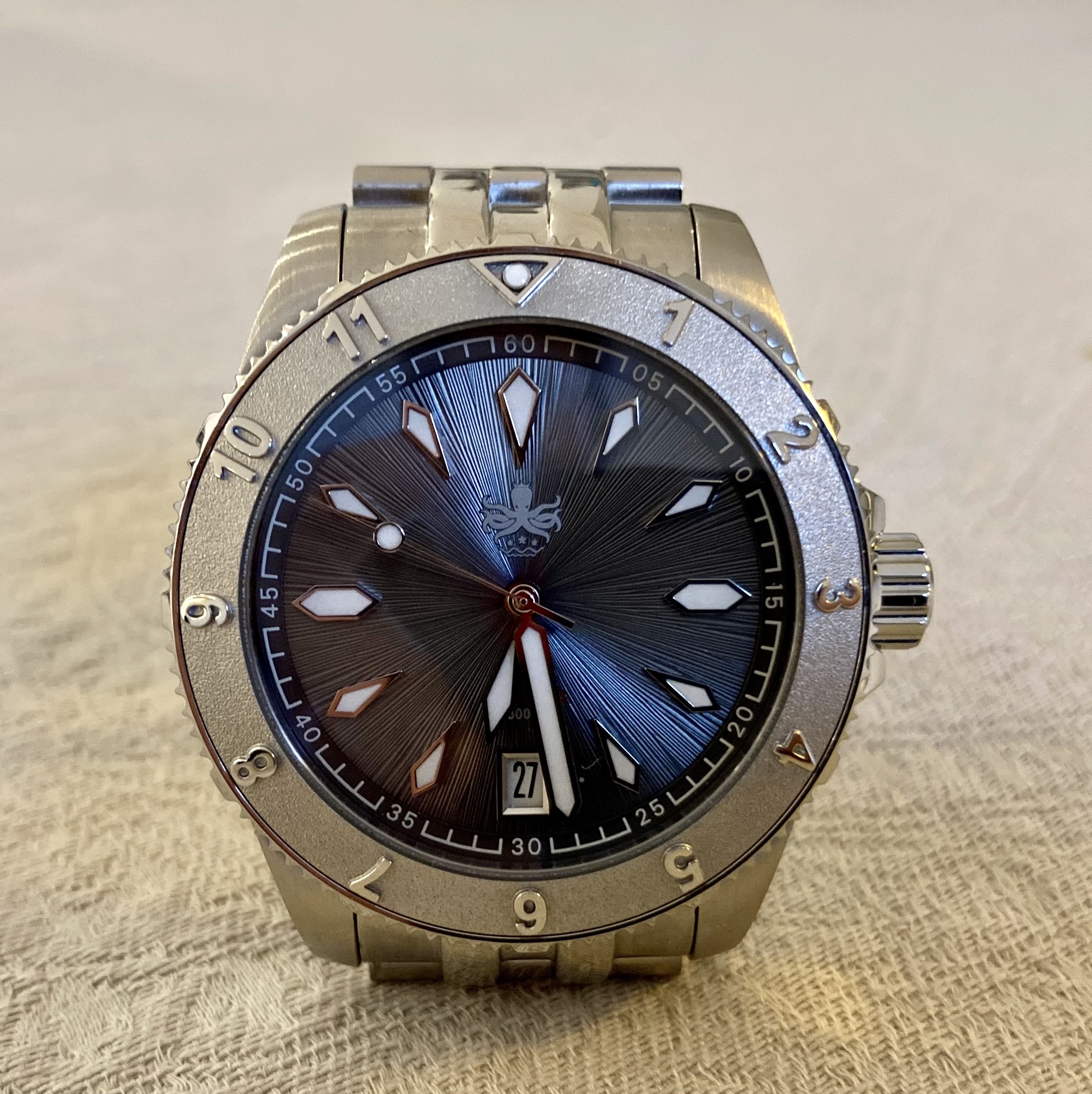 WTS Phoibos Voyager 300M Automatic Diver Grey Rare