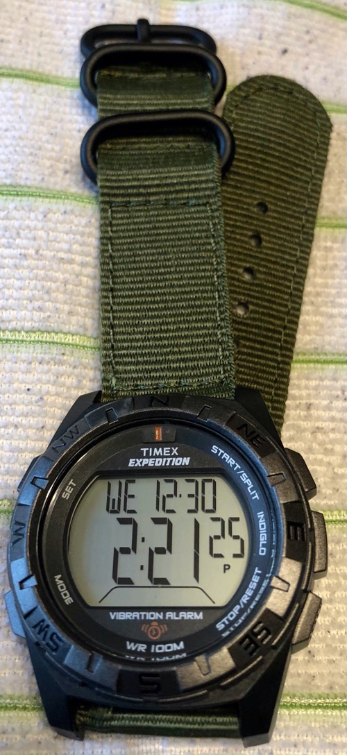 FS: Timex Expedition Digital Vibrating Alarm Watch + 2 Sraps Asking $25 |  WatchCharts