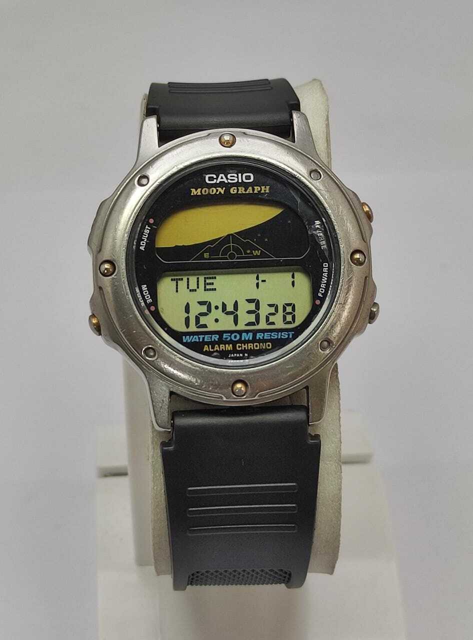 Vintage Casio 832 GMW-61 Moon Graph Vintage Men's Wristwatch