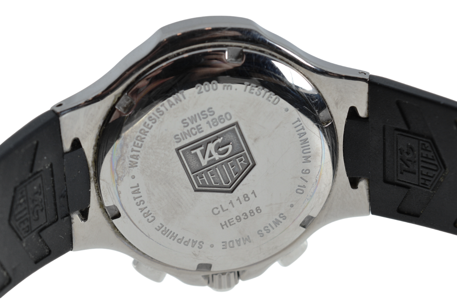 Mens Tag Heuer 39mm Titanium Kirium Chronograph Professional Watch
