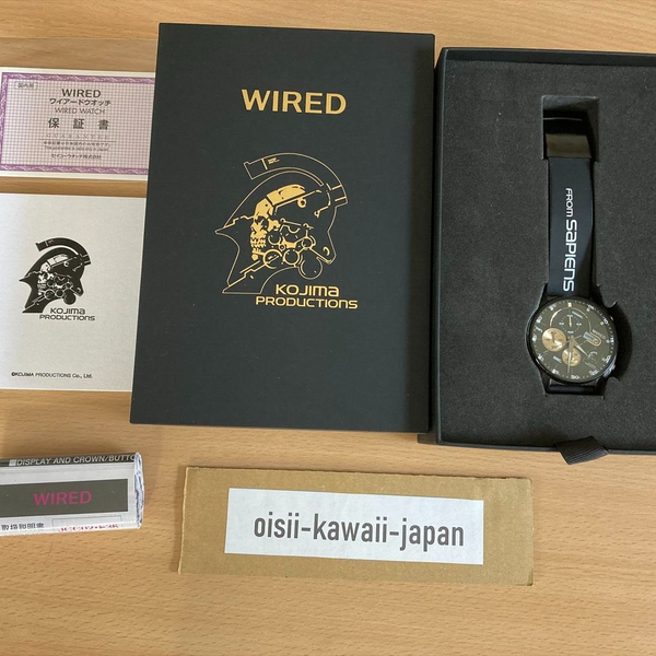 SEIKO WIRED Kojima Production AGAT729 Watch Limited 1500 Black Box 