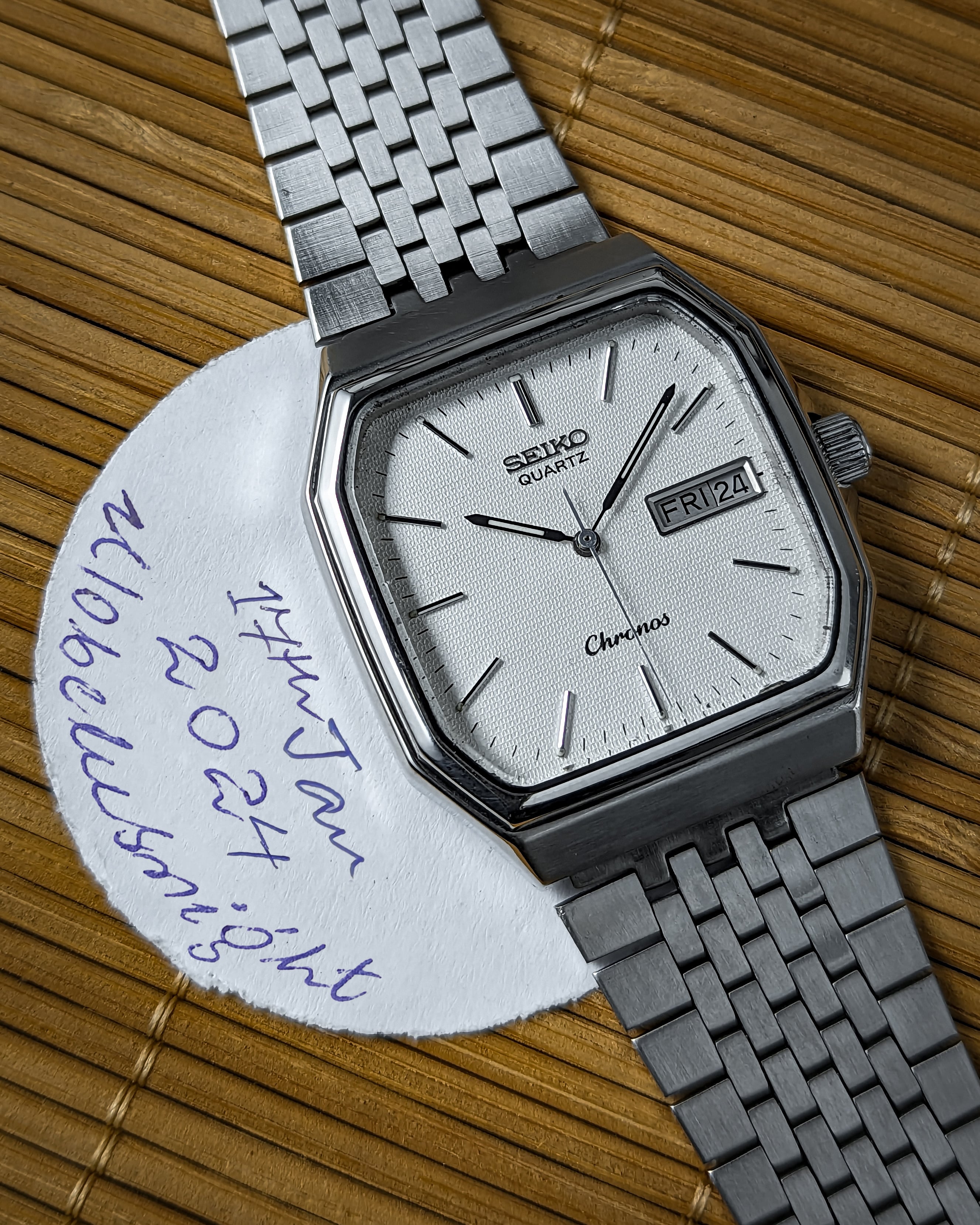 極美品/稼働】SEIKO クロノス オクタゴン 7433-5010 電池交換済 極美品 