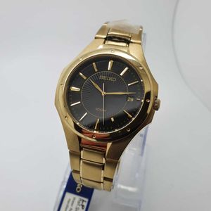 Gents Watch Seiko Gold Plated Watch Black Dial SGEF66P1 | WatchCharts