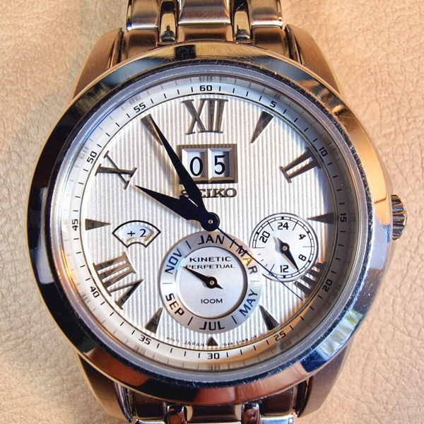 Seiko Premier Kinetic Perpetual Calendar 7D48-0AM0 Automatic