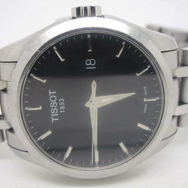 Tissot Couturier T035410A Sapphire, Black Stainless Steel Swiss (20C ...