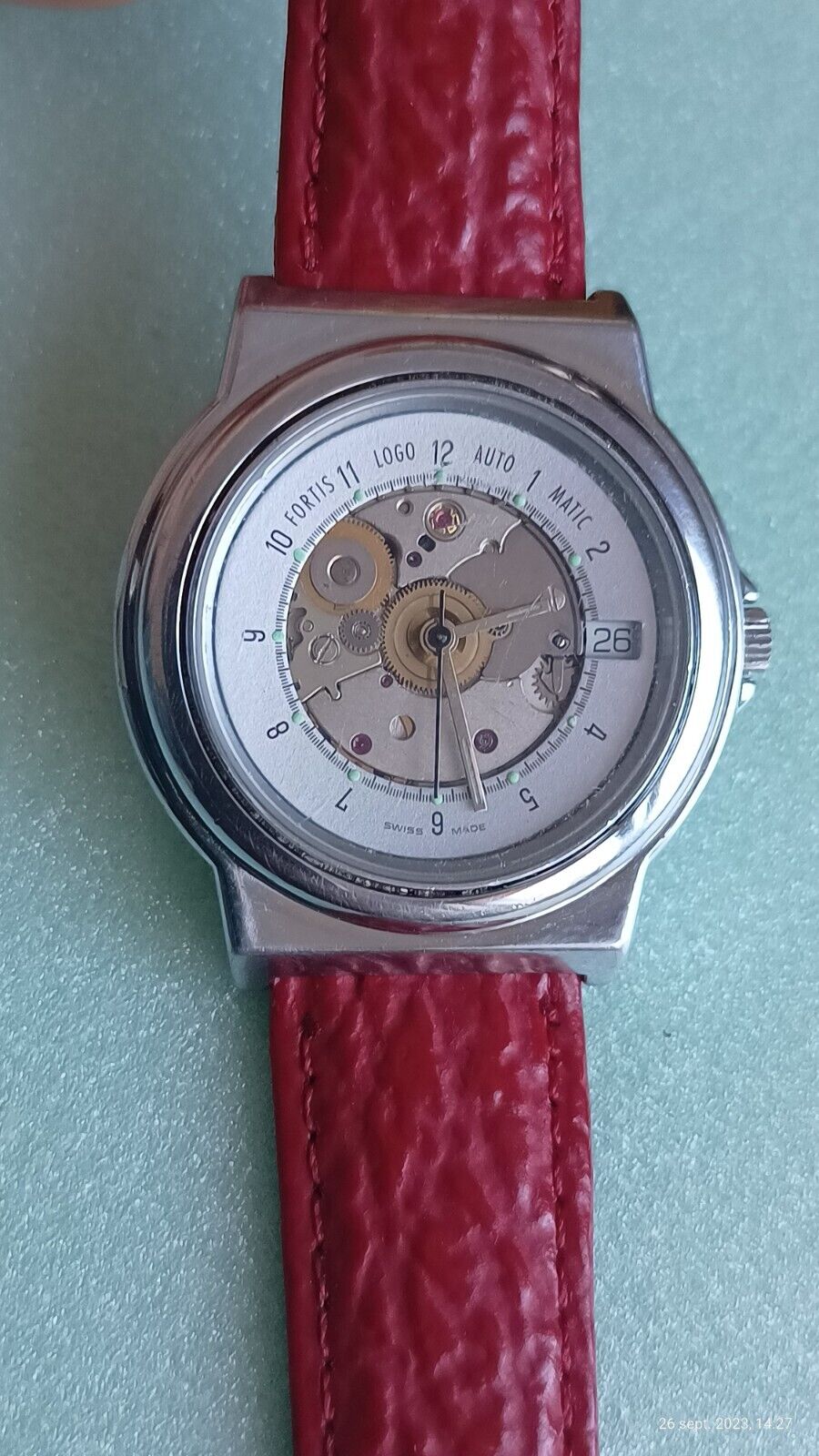 Fortis Ltd grenchen logo automatic ref.. 574.20.46 mov.. eta