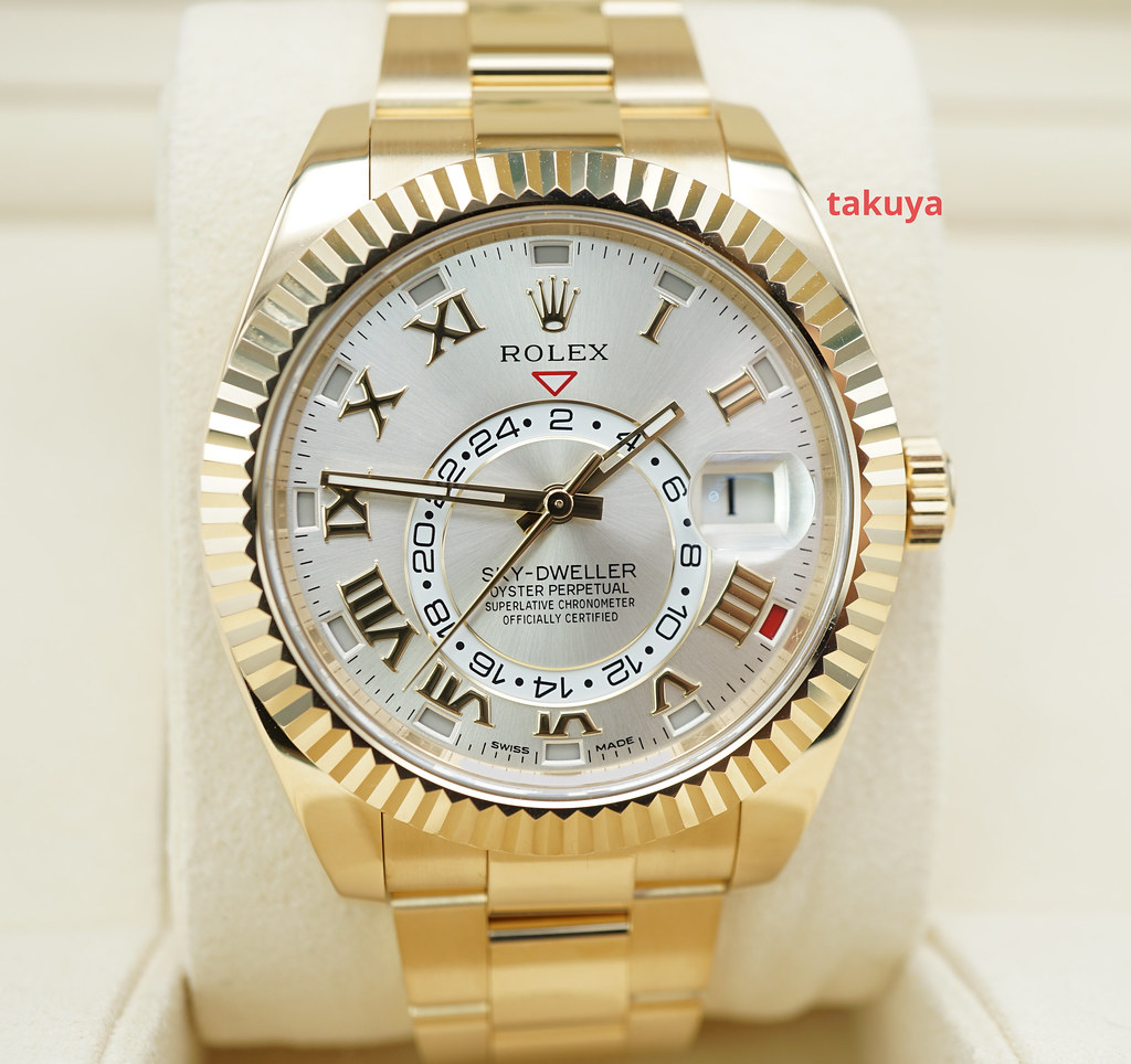 sky dweller 18k gold