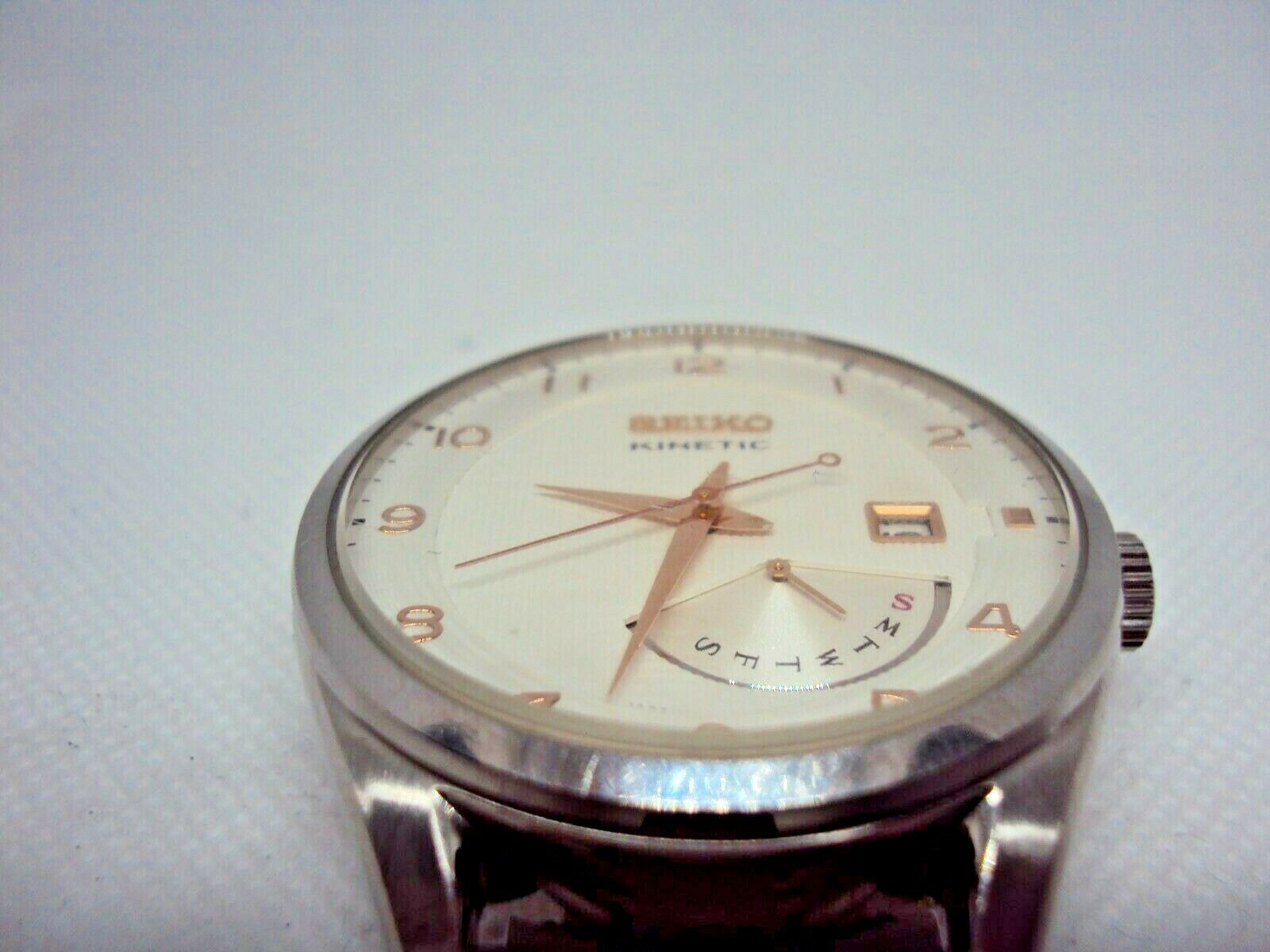 Men s watch Seiko Kinetic 5M84 0AB0 Japan WatchCharts Marketplace